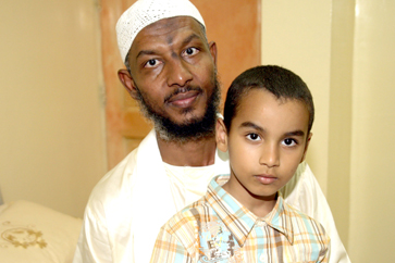 Sami al-Haj and his son Mohammed