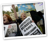 Protestors at Belmarsh