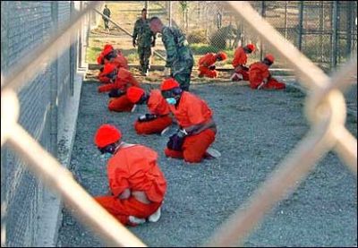 January 11, 2002: one of the first images from Guantanamo