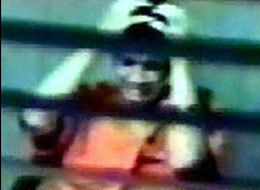 A still from the interrogation of Omar Khadr, February 2003
