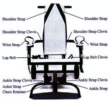 The restraint chair used on hunger strikers at Guantanamo