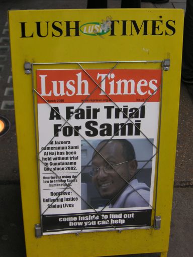 Lush's Sami al-Haj poster