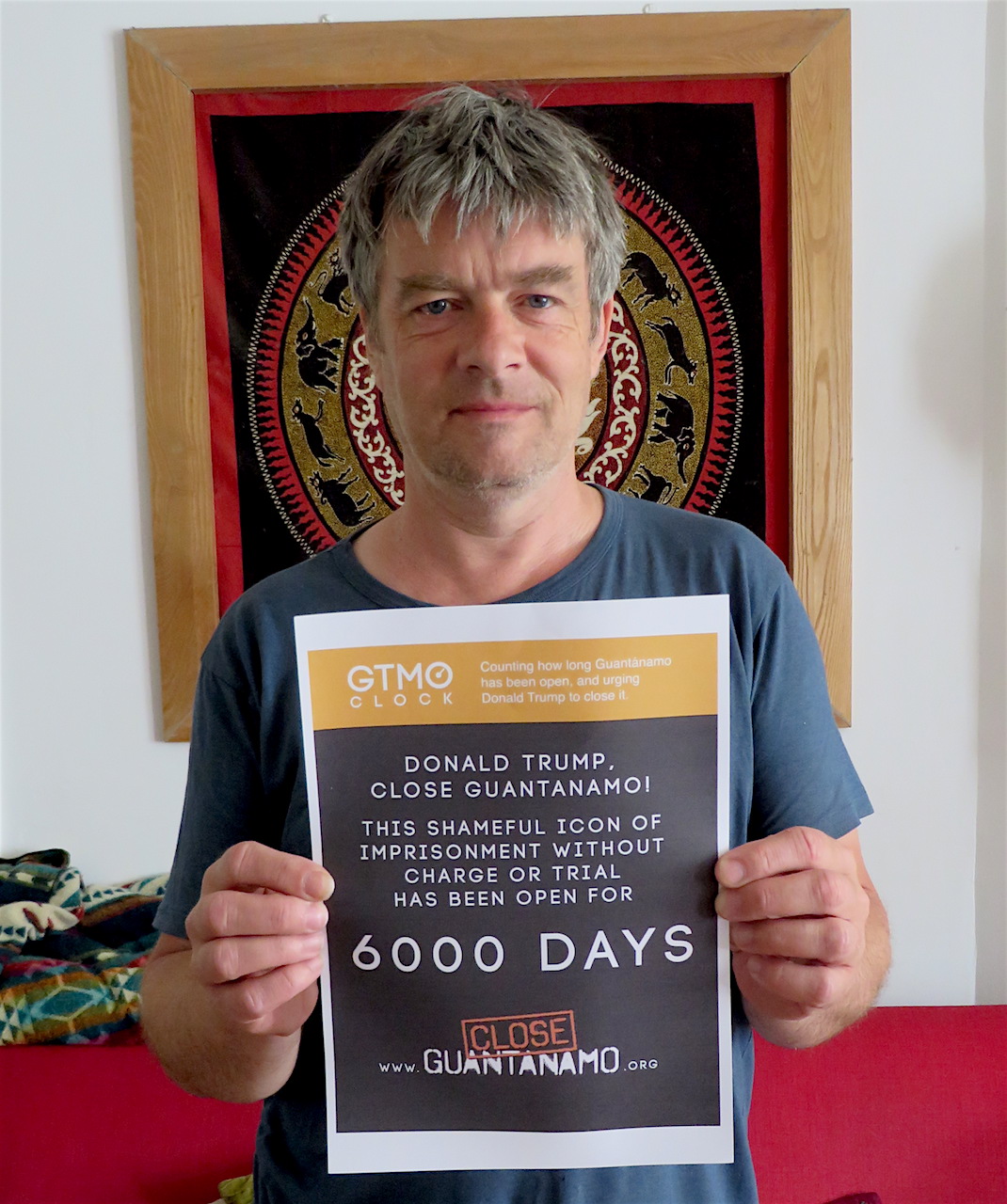 Andy Worthington marks 6,000 days of Guantanamo on June 15, 2018.
