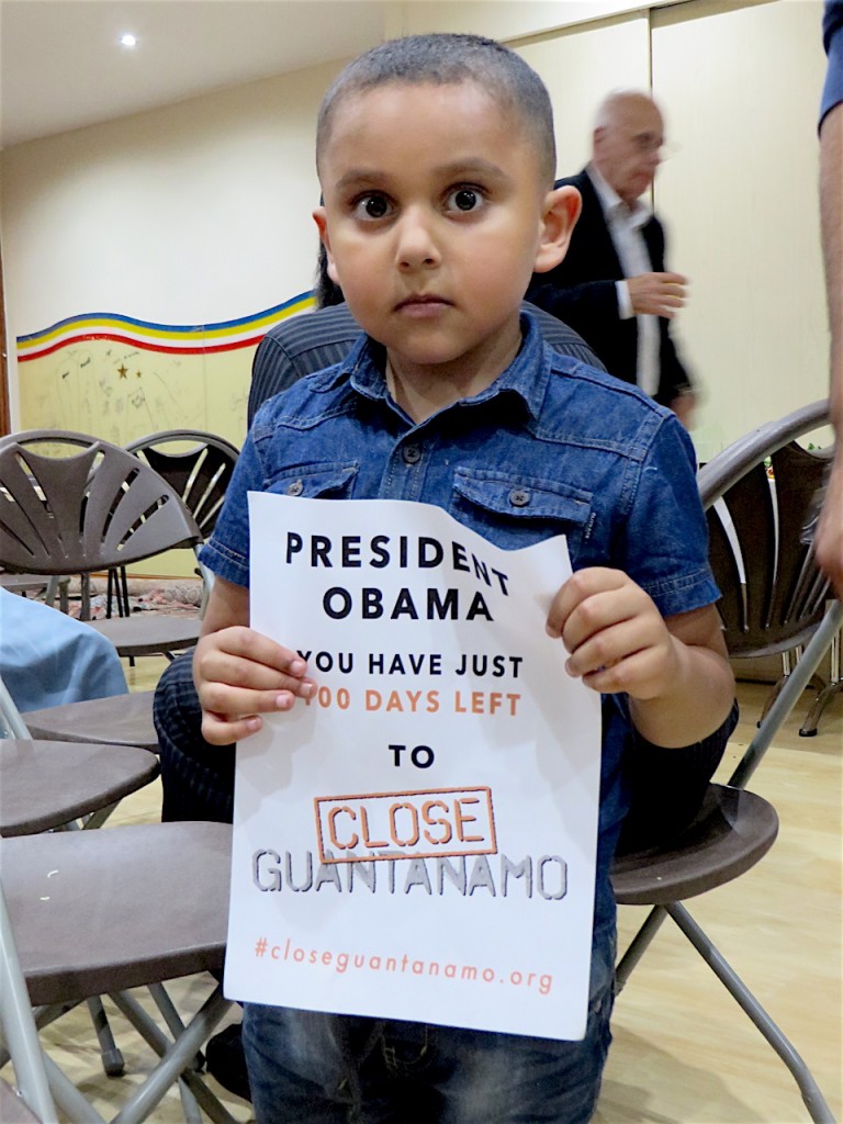This is Ibrahim, supporting the Countdown to Close Guantanamo at a recent event in Tooting, south east London (Photo: Andy Worthington). This is Ibrahim, supporting the Countdown to Close Guantanamo at a recent event in Tooting, south east London (Photo: Andy Worthington).