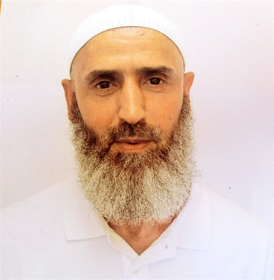 A recent photo of Guantanamo prisoner Abdul Latif Nasser, as taken by representatives of the International Committee of the Red Cross, and made available to his family.