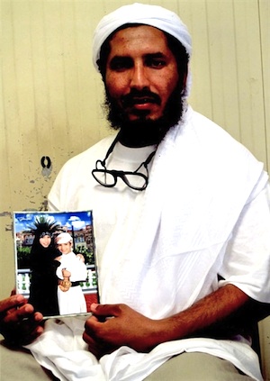 Ahmed-al-Darbi, photographed at Guantanamo by representatives of the International Committee of the Red Cross in August 2009.