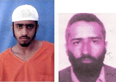 Yasser al-Zahrani and Ali al-Salami, two of the three Guantanamo prisoners who died in June 2006, allegedly by committing suicide. No photo of the third man, Mani al-Utaybi, has ever surfaced.