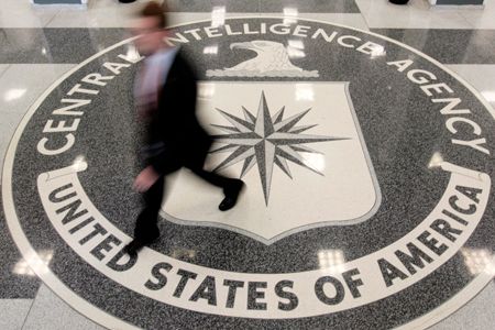 The CIA's logo at its headquarters in Langley, Virginia.