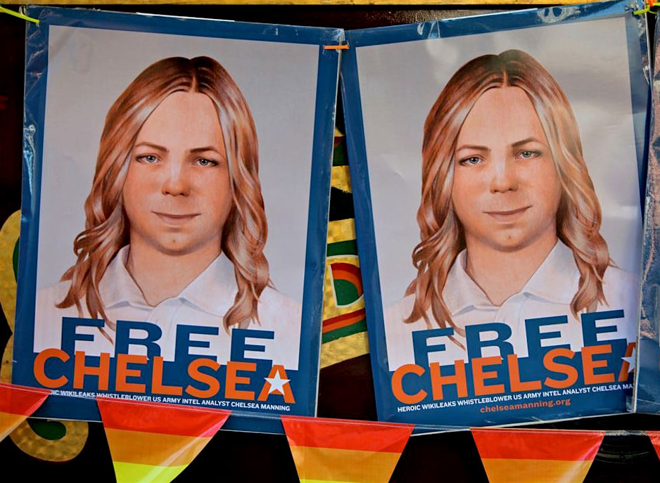 Free Chelsea Manning posters, via torbakhopper on Flickr.
