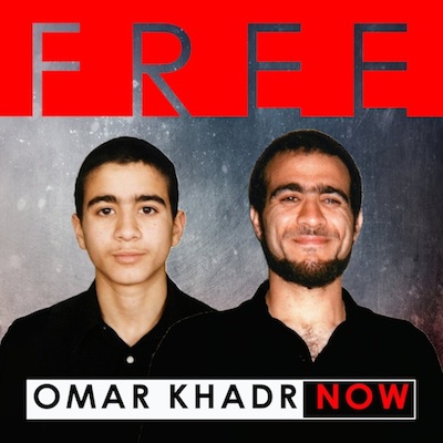 The updated logo for the Free Omar Khadr Now campaign.