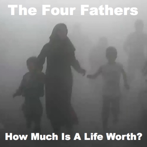 The cover of The Four Fathers' new album, 'How Much Is A Life Worth?'