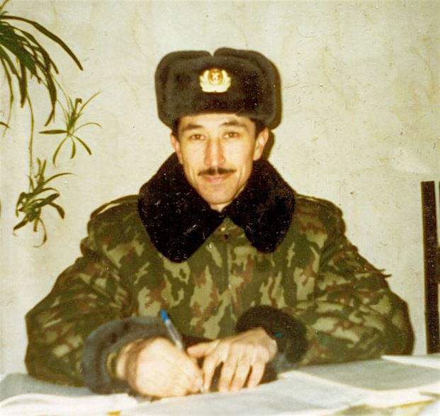Russian prisoner Ravil Mingazov, an ethnic Tatar, photographed before his capture in Pakistan in March 2002 and his transfer to Guantanamo.