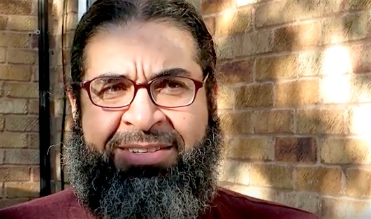 A screenshot of former Guantanamo prisoner Shaker Aamer urging President Obama to fulfill his promise to close Guantanamo, in a video recorded by Andy Worthington, the co-founder of Close Guantanamo, on October 11, 2016.