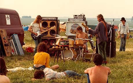 A photo from the Stonehenge Free Festival in 1983 (Photo by Luke B.)