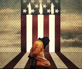 A powerful image from Witness Against Torture in the US.